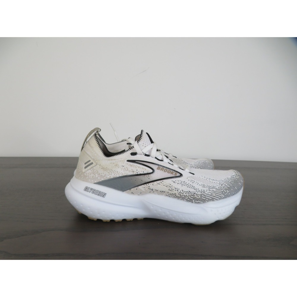 Brooks Glycerin StealthFit GTS 21 Shoes Womens 8 White Running 1204101B135
